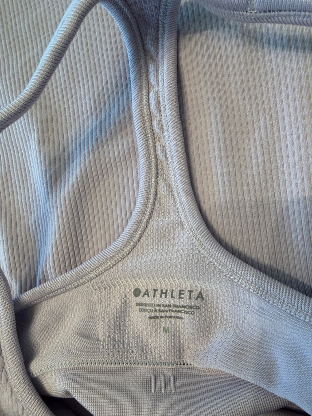Athleta Women’s Ribbed Racerback Tank - Size M - Picture 5 of 6
